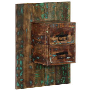 vidaXL Bedside Cabinet Multicolour 60x32x80 cm Solid Wood Reclaimed