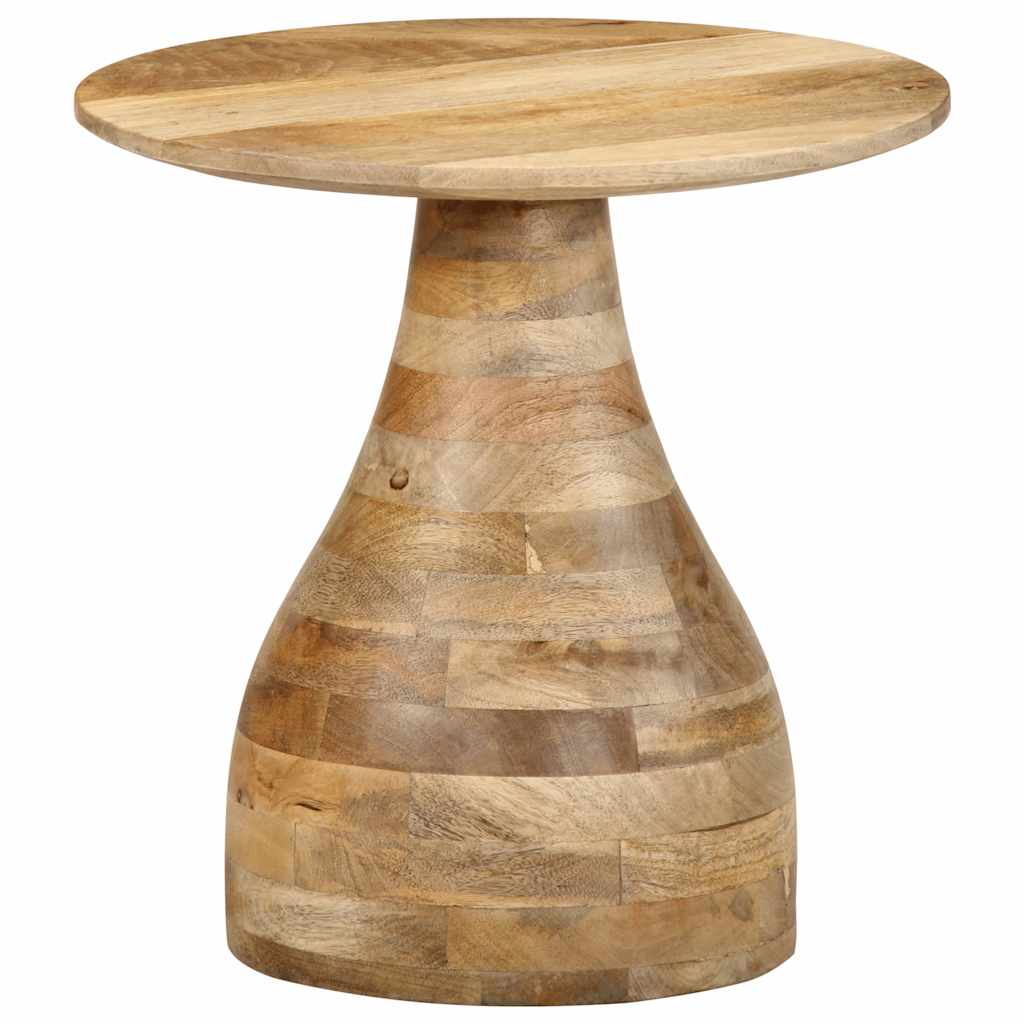 vidaXL Side Table Ø40x40 cm Solid Wood Mango