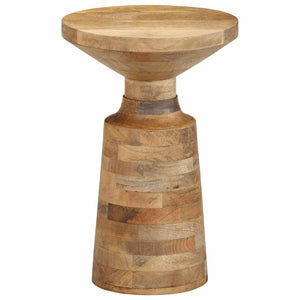 vidaXL Side Table Ø33x50 cm Solid Wood Mango