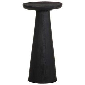 vidaXL Side Table Black Ø30x60 cm Solid Wood Mango