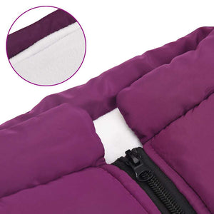 vidaXL Dog Coat with Harness Waterproof Reflective Purple 4XL