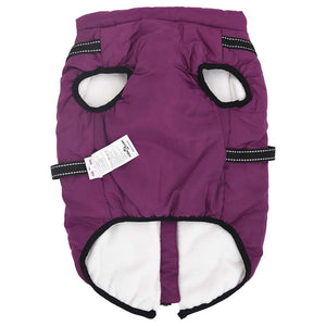 vidaXL Dog Coat with Harness Waterproof Reflective Purple 6XL