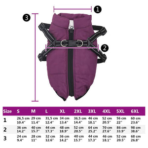 vidaXL Dog Coat with Harness Waterproof Reflective Purple S