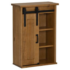 vidaXL Hanging Cabinet HALDEN with Sliding Door 49x22.5x70 cm Pine