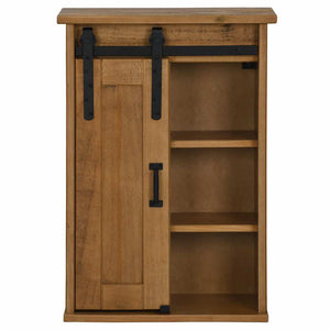 vidaXL Hanging Cabinet HALDEN with Sliding Door 49x22.5x70 cm Pine