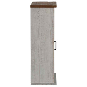 vidaXL Hanging Cabinet HALDEN with Sliding Door White 49x22.5x70 cm Pine