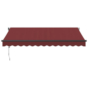 vidaXL Automatic Retractable Awning Burgundy 350x250 cm