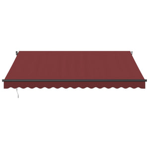 vidaXL Automatic Retractable Awning Burgundy 400x300 cm