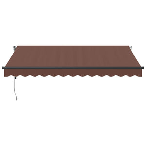 vidaXL Automatic Retractable Awning Brown 350x250 cm