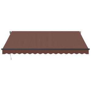 vidaXL Manual Retractable Awning Brown 400x300 cm