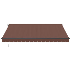 vidaXL Automatic Retractable Awning Brown 400x300 cm