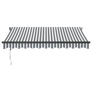 vidaXL Automatic Retractable Awning Anthracite and White 300x250 cm