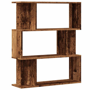 vidaXL Book Cabinet Old Wood 80x24x96 cm Engineered Wood