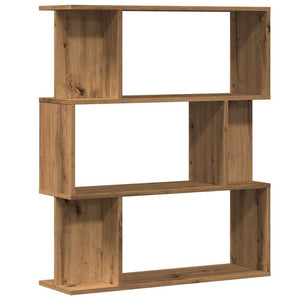 vidaXL Book Cabinet Artisan Oak 80x24x96 cm Engineered Wood