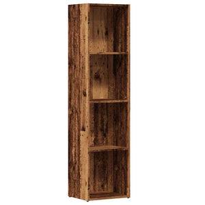 vidaXL Book Cabinet Old Wood 36x30x114 cm Engineered Wood