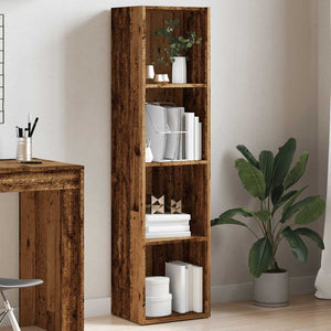 vidaXL Book Cabinet Old Wood 36x30x114 cm Engineered Wood