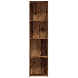 vidaXL Book Cabinet Old Wood 36x30x114 cm Engineered Wood