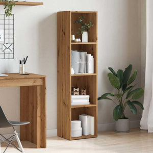 vidaXL Book Cabinet Artisan Oak 36x30x114 cm Engineered Wood