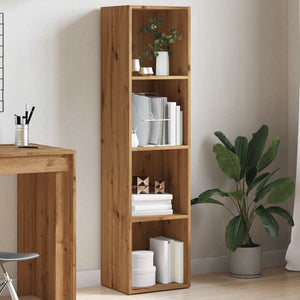 vidaXL Book Cabinet Artisan Oak 36x30x114 cm Engineered Wood