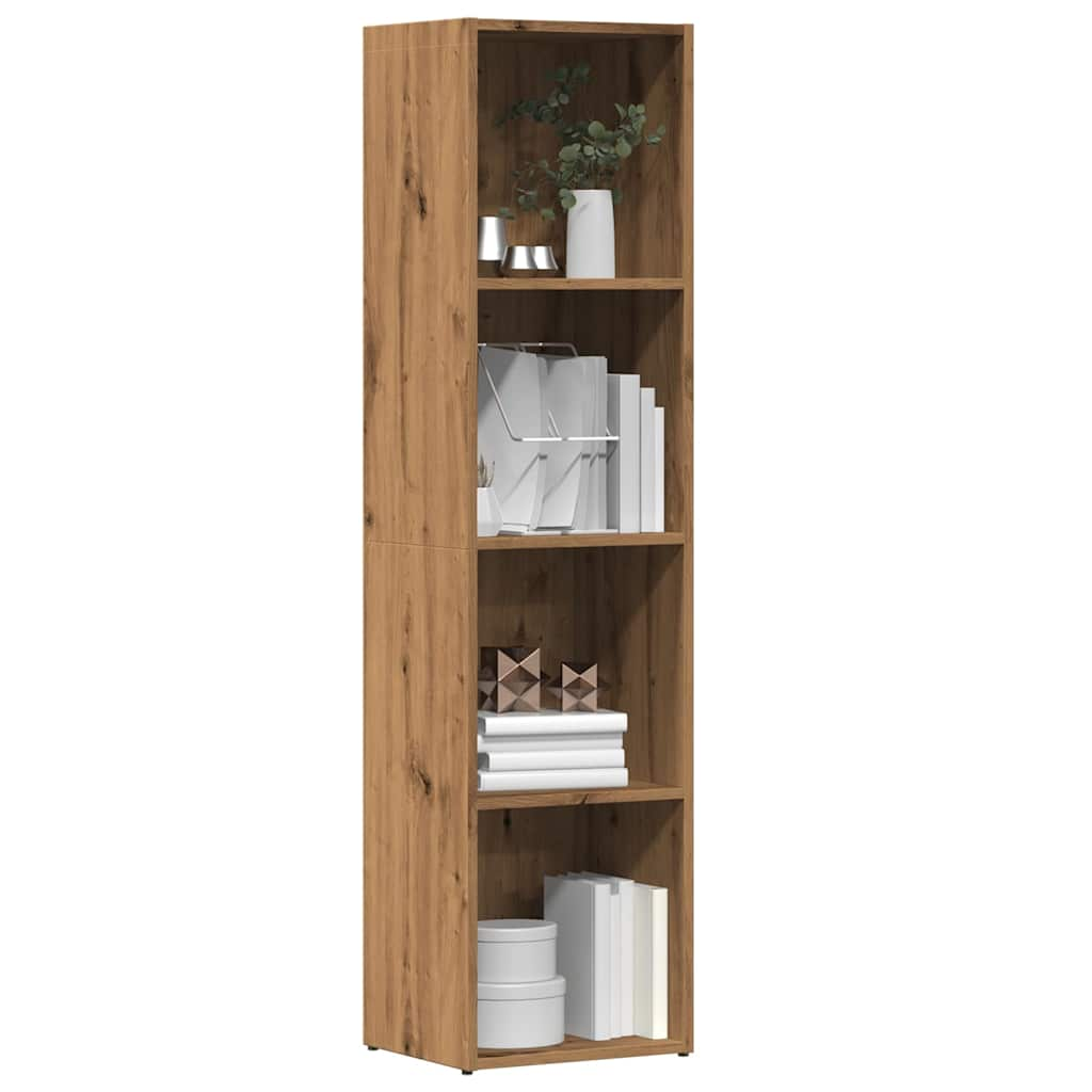 vidaXL Book Cabinet Artisan Oak 36x30x114 cm Engineered Wood