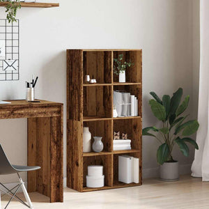 vidaXL Book Cabinet Old Wood 66x30x130 cm Engineered Wood