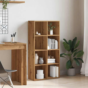 vidaXL Book Cabinet Artisan Oak 66x30x130 cm Engineered Wood