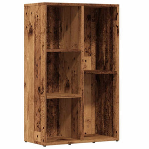 vidaXL Book Cabinet Old Wood 45x25x80 cm Engineered Wood