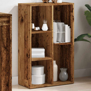 vidaXL Book Cabinet Old Wood 45x25x80 cm Engineered Wood