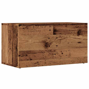 vidaXL LP Storage Box Old Wood 69.5x34x36 cm Engineered Wood