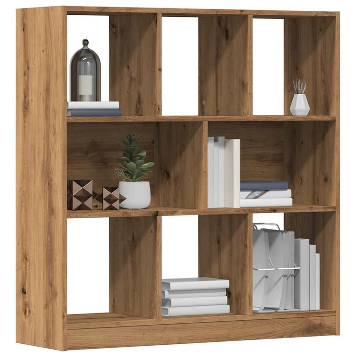 vidaXL Book Cabinet Artisan Oak 97.5x29.5x100 cm Engineered Wood