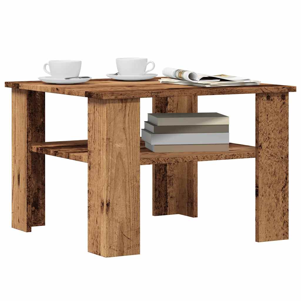 vidaXL Coffee Table Old Wood 60x60x42 cm Engineered Wood