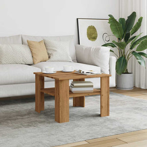 vidaXL Coffee Table Artisan Oak 60x60x42 cm Engineered Wood