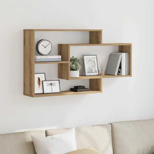 vidaXL Wall Shelf Artisan Oak 104x20x58.5 cm Engineered Wood