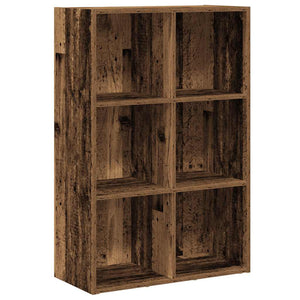 vidaXL Book Cabinet/Sideboard Old Wood 66x30x98 cm Engineered Wood