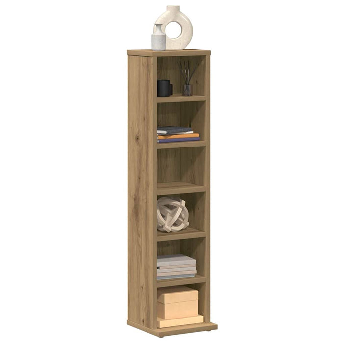 vidaXL CD Cabinet Artisan Oak 21x20x88 cm Engineered Wood