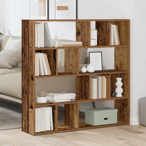 vidaXL Book Cabinet/Room Divider Old Wood 105x24x102 cm