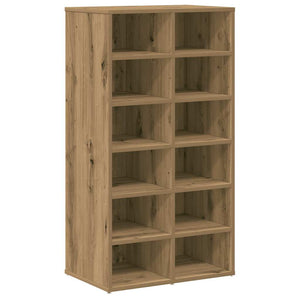 vidaXL Shoe Rack Artisan Oak 54x34x100.5 cm Engineered Wood