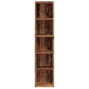 vidaXL CD Cabinets 2 pcs Old Wood 21x16x93.5 cm Engineered Wood