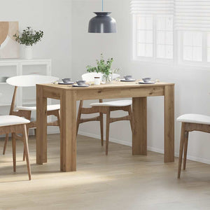 vidaXL Dining Table Artisan Oak 120x60x76 cm Engineered Wood