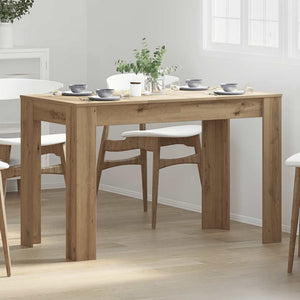 vidaXL Dining Table Artisan Oak 120x60x76 cm Engineered Wood