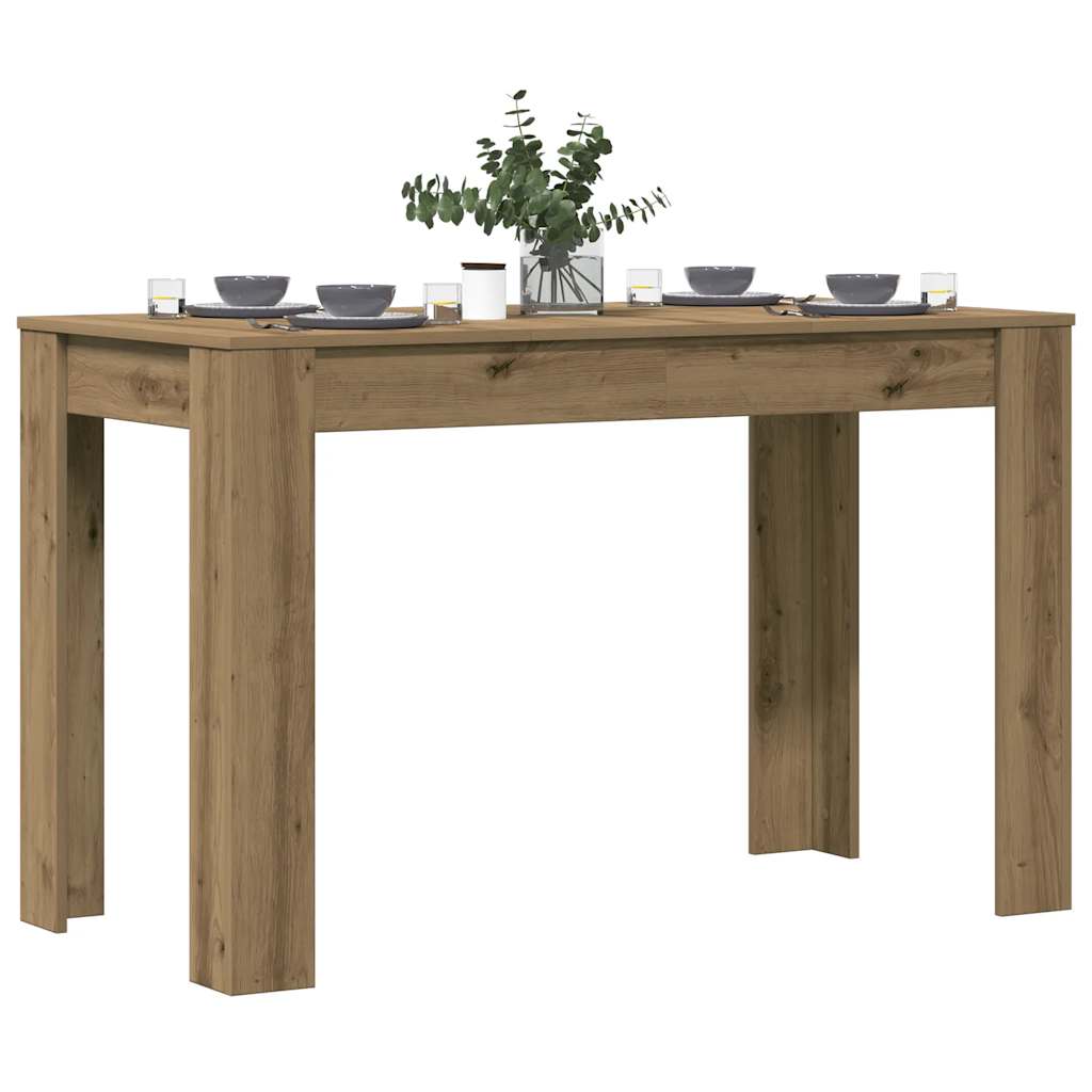 vidaXL Dining Table Artisan Oak 120x60x76 cm Engineered Wood