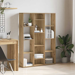 vidaXL Room Divider/Book Cabinet Artisan Oak 100x24x140 cm Engineered Wood