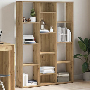 vidaXL Room Divider/Book Cabinet Artisan Oak 100x24x140 cm Engineered Wood