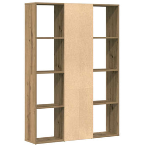 vidaXL Room Divider/Book Cabinet Artisan Oak 100x24x140 cm Engineered Wood