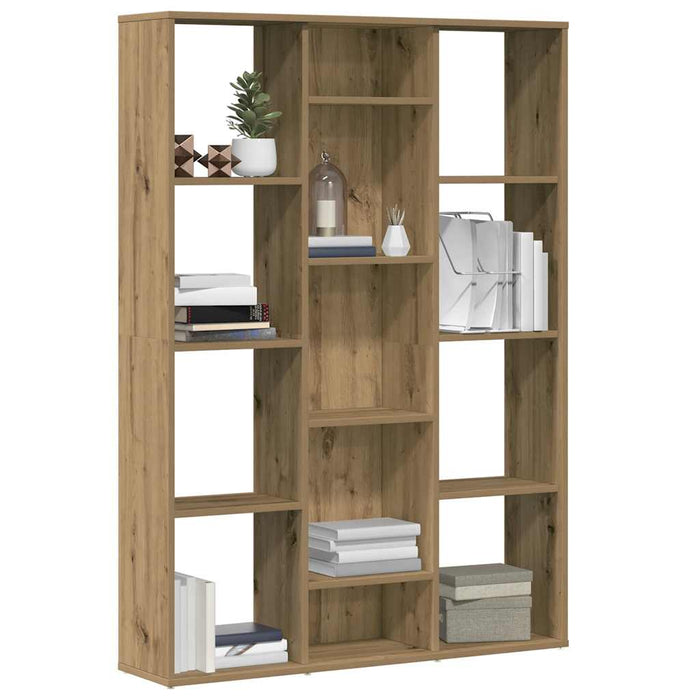 vidaXL Room Divider/Book Cabinet Artisan Oak 100x24x140 cm Engineered Wood