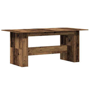 vidaXL Dining Table Old Wood 180x90x76 cm Engineered Wood