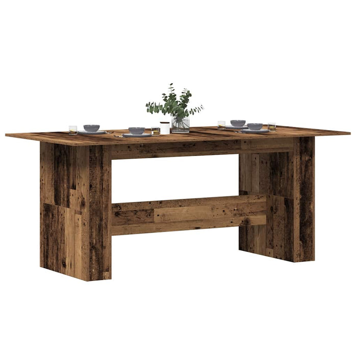 vidaXL Dining Table Old Wood 180x90x76 cm Engineered Wood