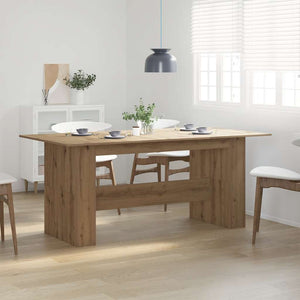 vidaXL Dining Table Artisan Oak 180x90x76 cm Engineered Wood