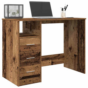 vidaXL Desk Old Wood 102x76x50 cm Engineered Wood