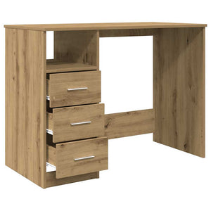 vidaXL Desk Artisan Oak 102x76x50 cm Engineered Wood